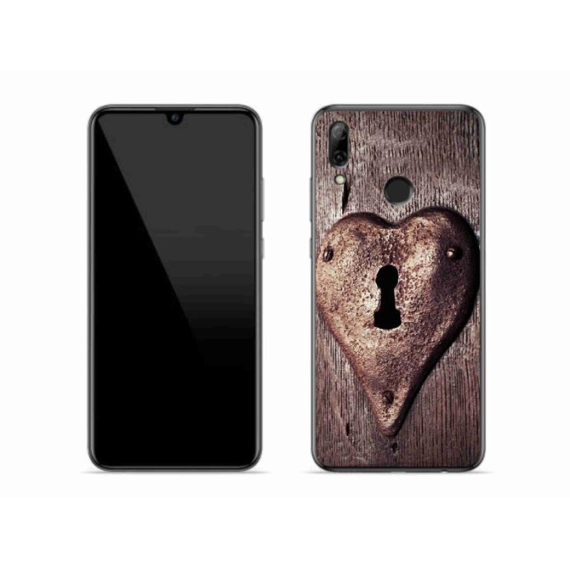 Gelový kryt mmCase na mobil Honor 10 Lite - zámek ve tvaru srdce