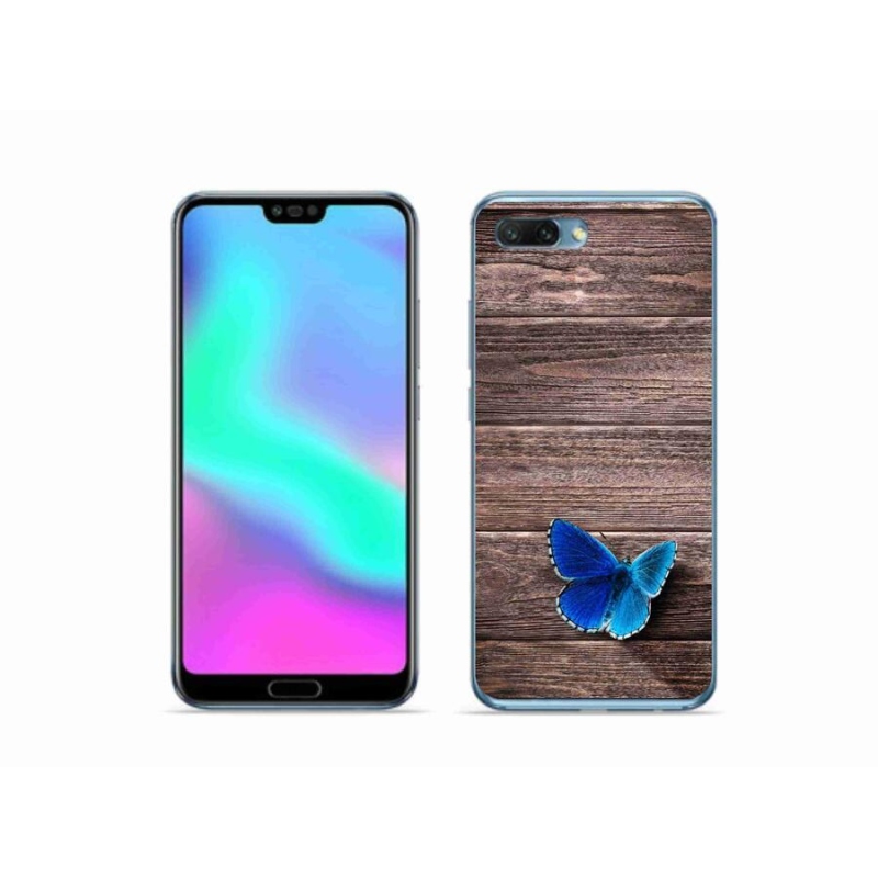 Gelový kryt mmCase na mobil Honor 10 - modrý motýl 1