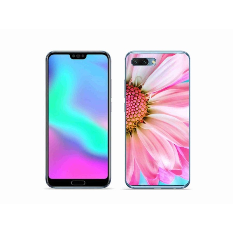 Gelový kryt mmCase na mobil Honor 10 - růžová květina