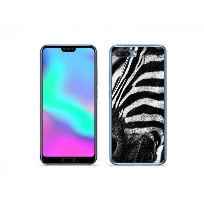 Gelový kryt mmCase na mobil Honor 10 - zebra