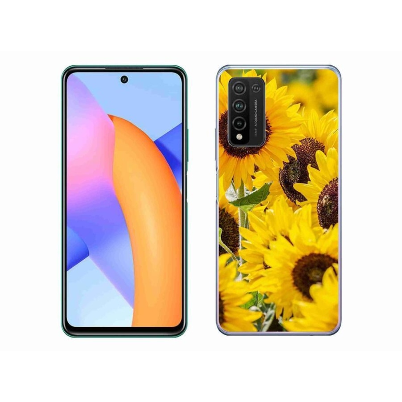 Gelový kryt mmCase na mobil Honor 10X Lite - slunečnice