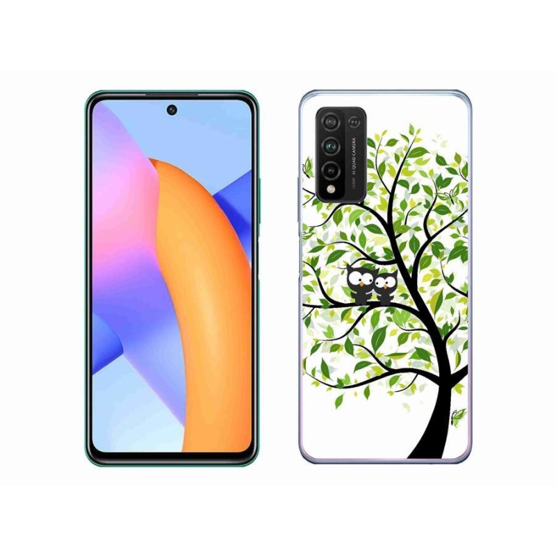 Gelový kryt mmCase na mobil Honor 10X Lite - sovičky na stromě