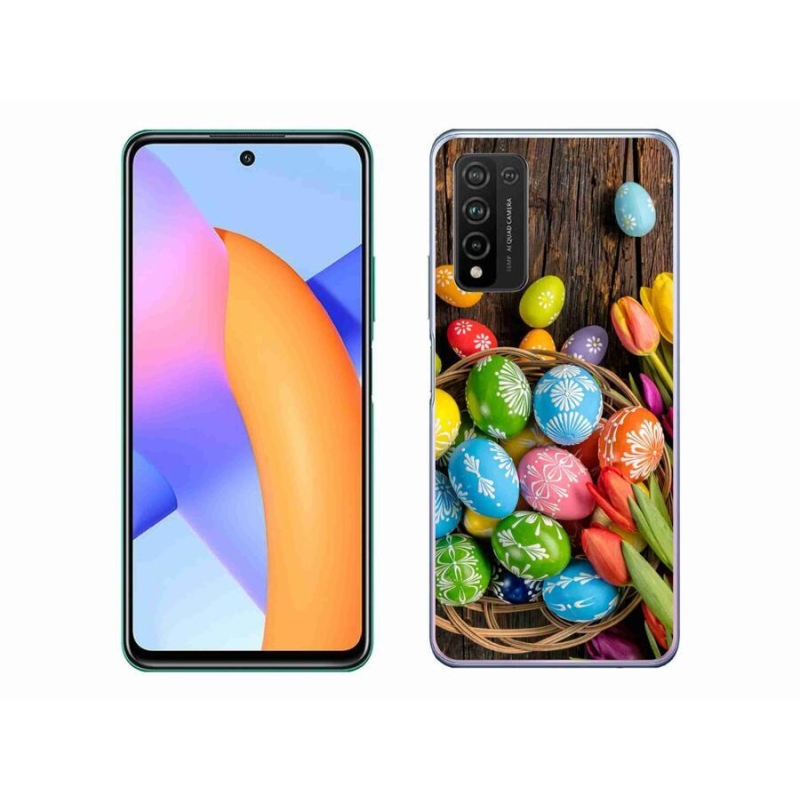Gelový kryt mmCase na mobil Honor 10X Lite - velikonoční vajíčka