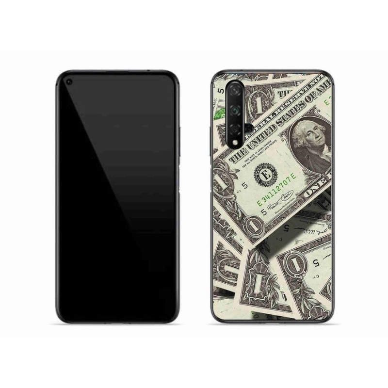 Gelový kryt mmCase na mobil Honor 20 - americký dolar