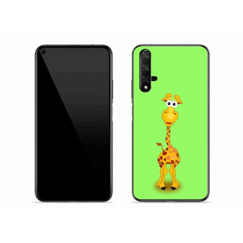 Gelový kryt mmCase na mobil Honor 20 - kreslená žirafa