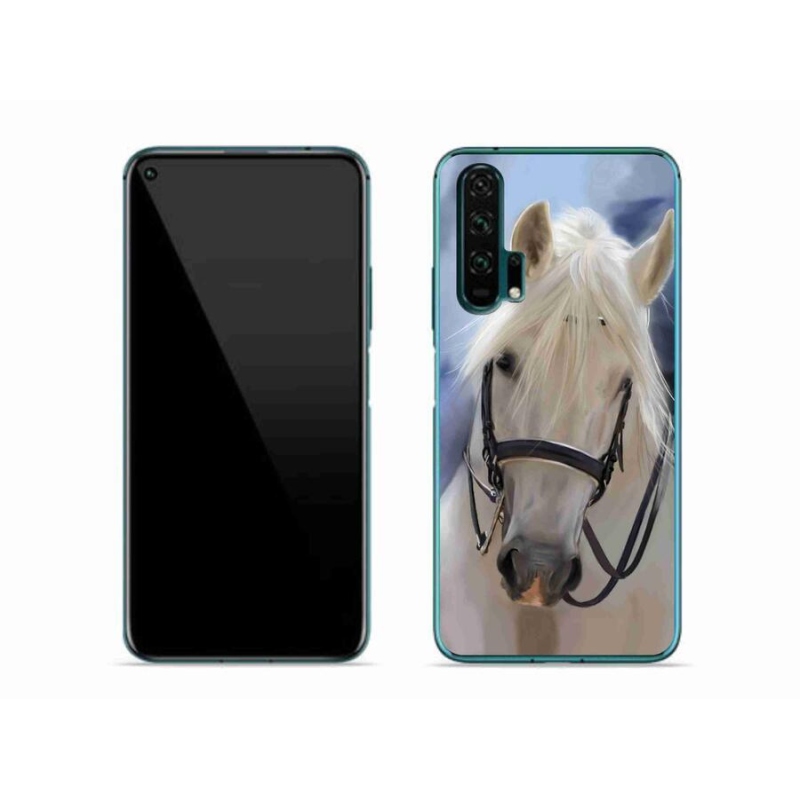 Gelový kryt mmCase na mobil Honor 20 Pro - bílý kůň