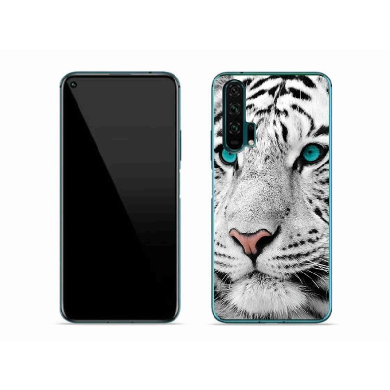 Gelový kryt mmCase na mobil Honor 20 Pro - bílý tygr