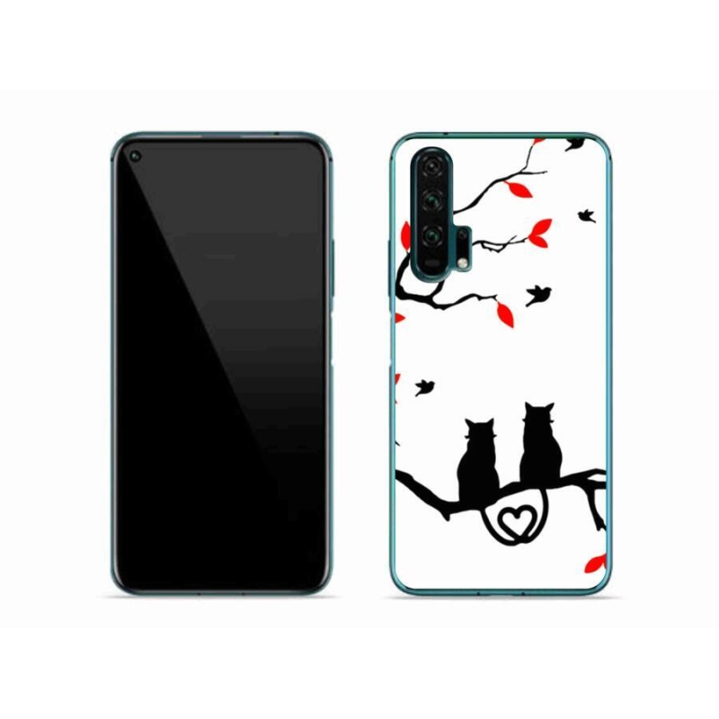Gelový kryt mmCase na mobil Honor 20 Pro - kočičí láska