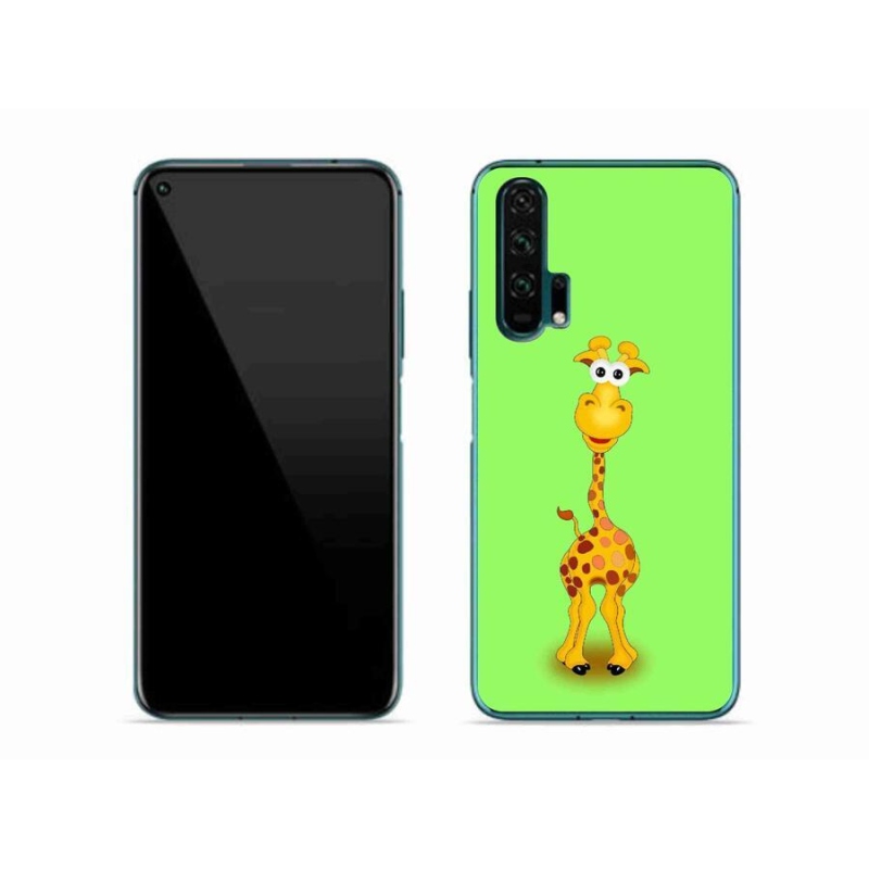 Gelový kryt mmCase na mobil Honor 20 Pro - kreslená žirafa
