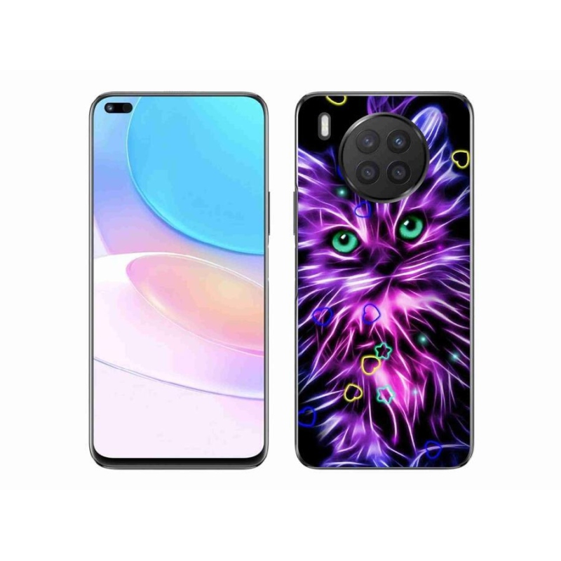 Gelový kryt mmCase na mobil Honor 50 Lite - abstraktní kočka