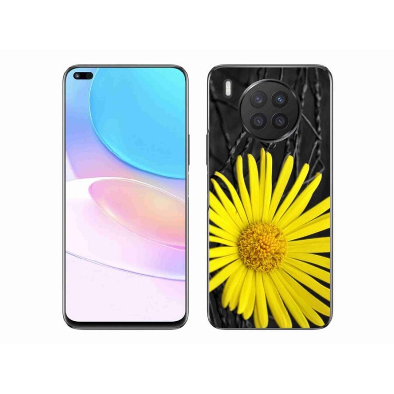 Gelový kryt mmCase na mobil Honor 50 Lite - žlutá květina
