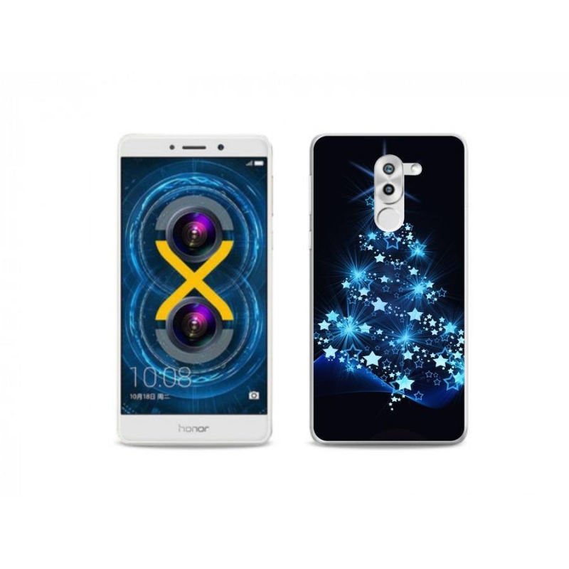 Gelový kryt mmCase na mobil Honor 6X - vánoční stromek