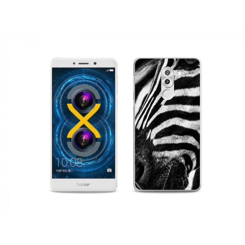 Gelový kryt mmCase na mobil Honor 6X - zebra