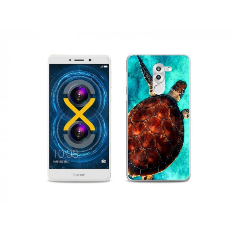 Gelový kryt mmCase na mobil Honor 6X - želva