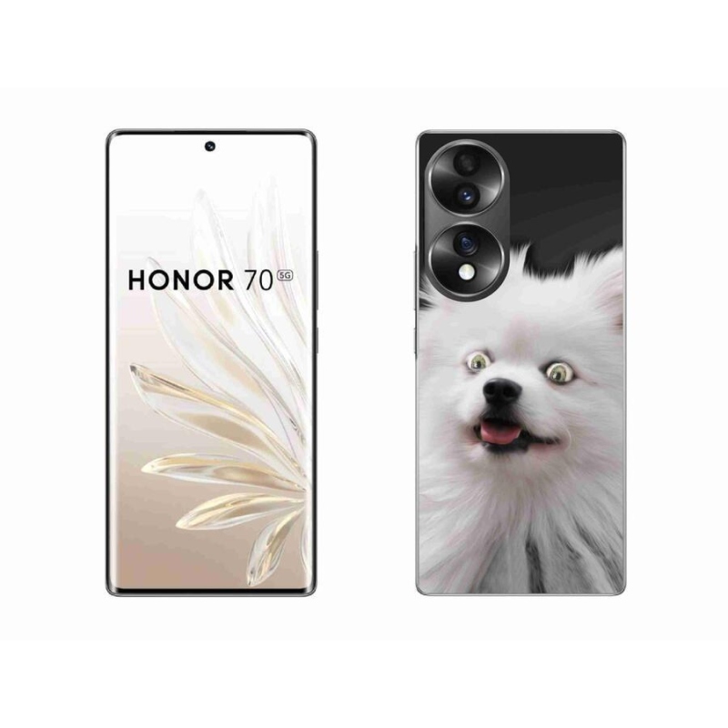 Gelový kryt mmCase na mobil Honor 70 - bílý špic