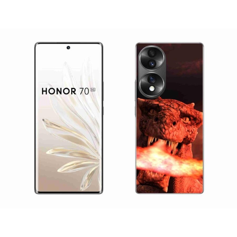Gelový kryt mmCase na mobil Honor 70 - drak