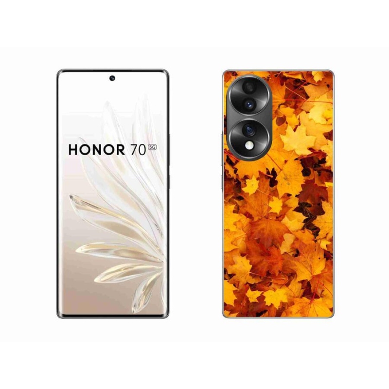Gelový kryt mmCase na mobil Honor 70 - javorové listy