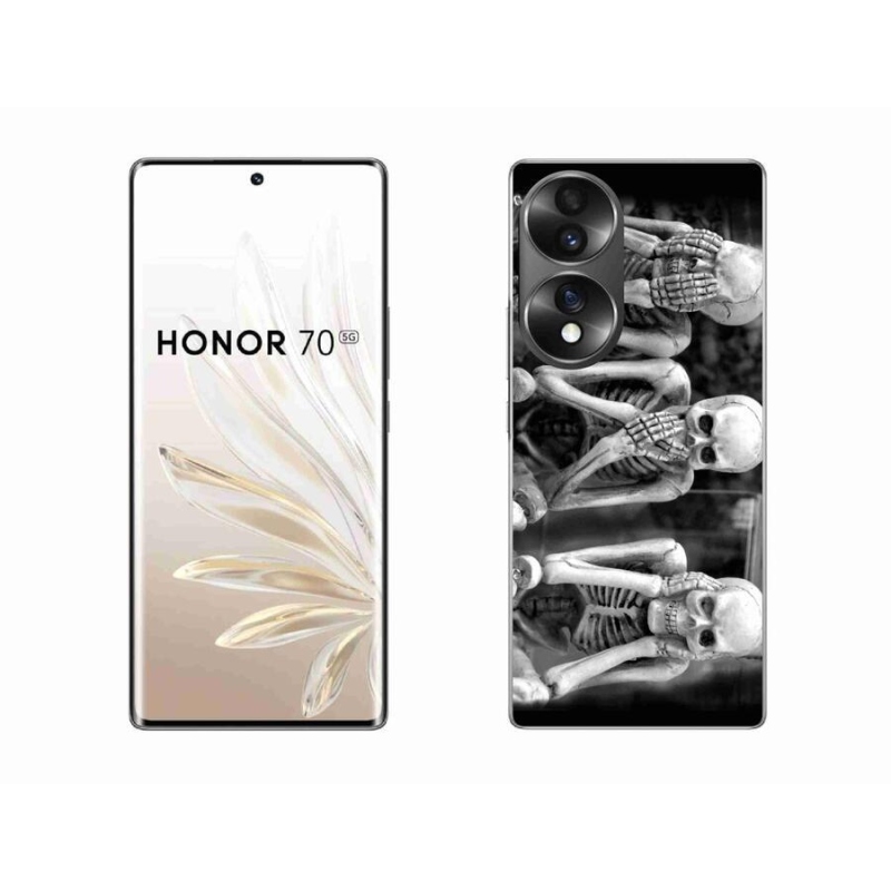 Gelový kryt mmCase na mobil Honor 70 - kostlivci