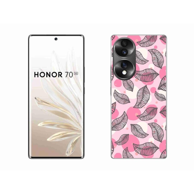 Gelový kryt mmCase na mobil Honor 70 - kreslené padající listy