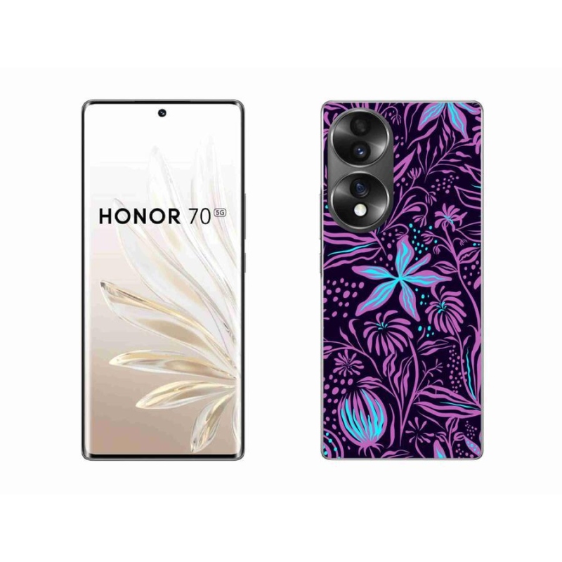 Gelový kryt mmCase na mobil Honor 70 - květiny 2