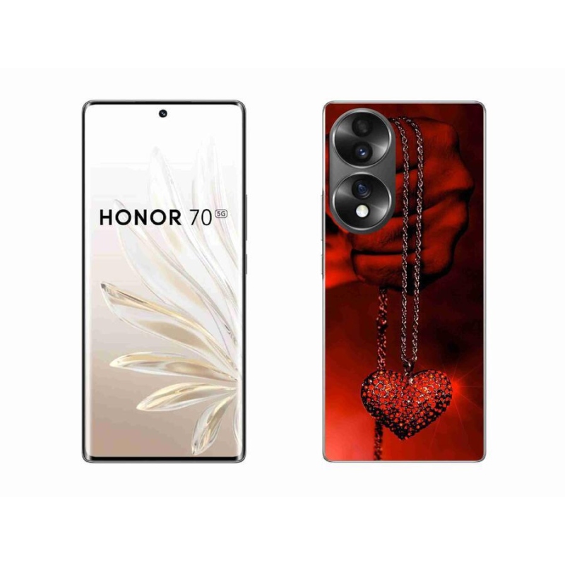 Gelový kryt mmCase na mobil Honor 70 - náhrdelník