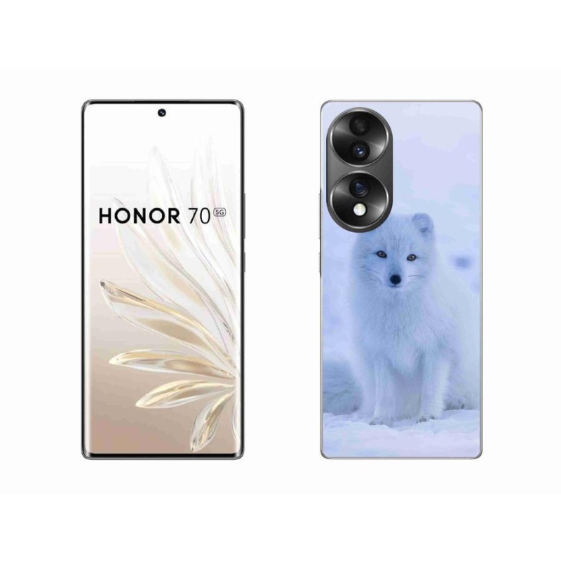 Gelový kryt mmCase na mobil Honor 70 - polární liška