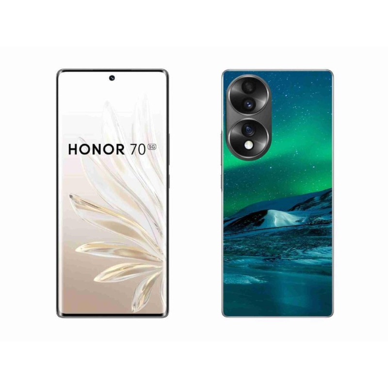 Gelový kryt mmCase na mobil Honor 70 - polární záře
