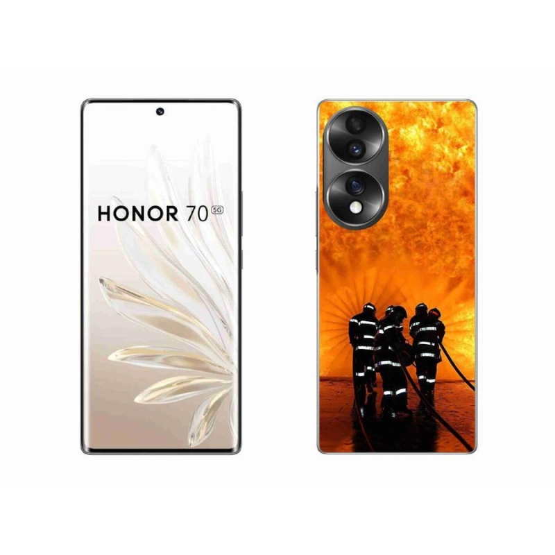 Gelový kryt mmCase na mobil Honor 70 - požár