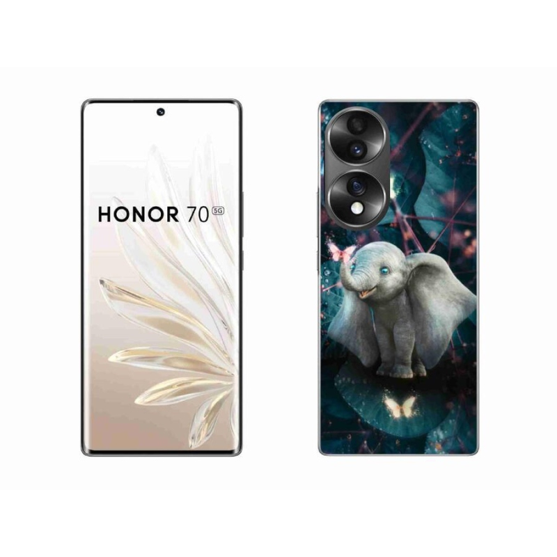 Gelový kryt mmCase na mobil Honor 70 - roztomilý slon