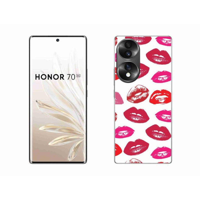 Gelový kryt mmCase na mobil Honor 70 - rty