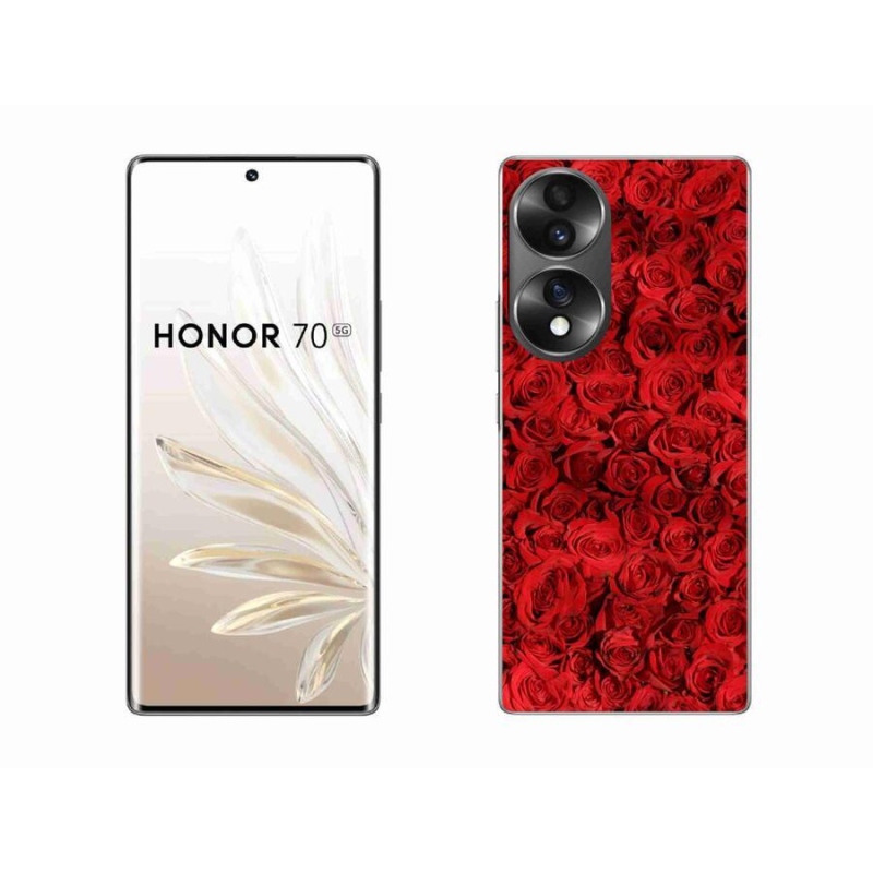 Gelový kryt mmCase na mobil Honor 70 - růže