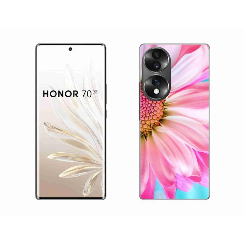 Gelový kryt mmCase na mobil Honor 70 - růžová květina