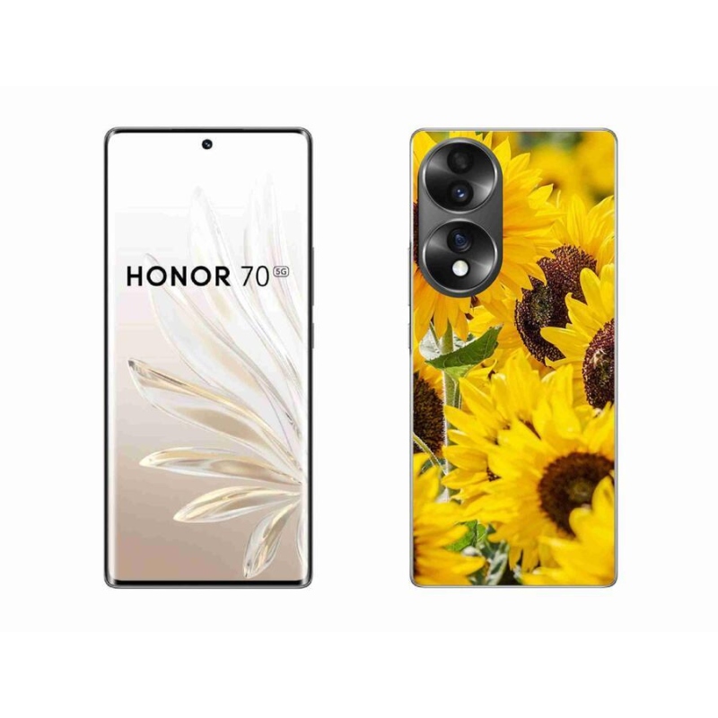 Gelový kryt mmCase na mobil Honor 70 - slunečnice