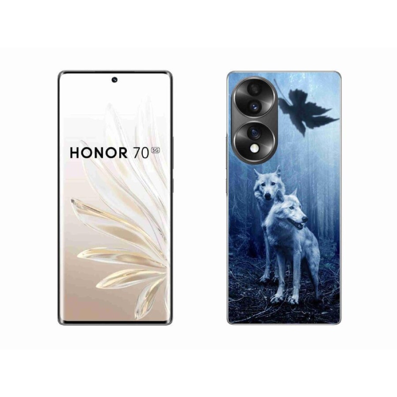 Gelový kryt mmCase na mobil Honor 70 - vlci v lese