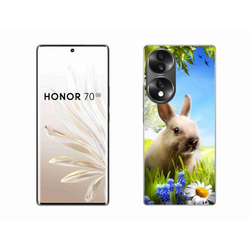 Gelový kryt mmCase na mobil Honor 70 - zajíček