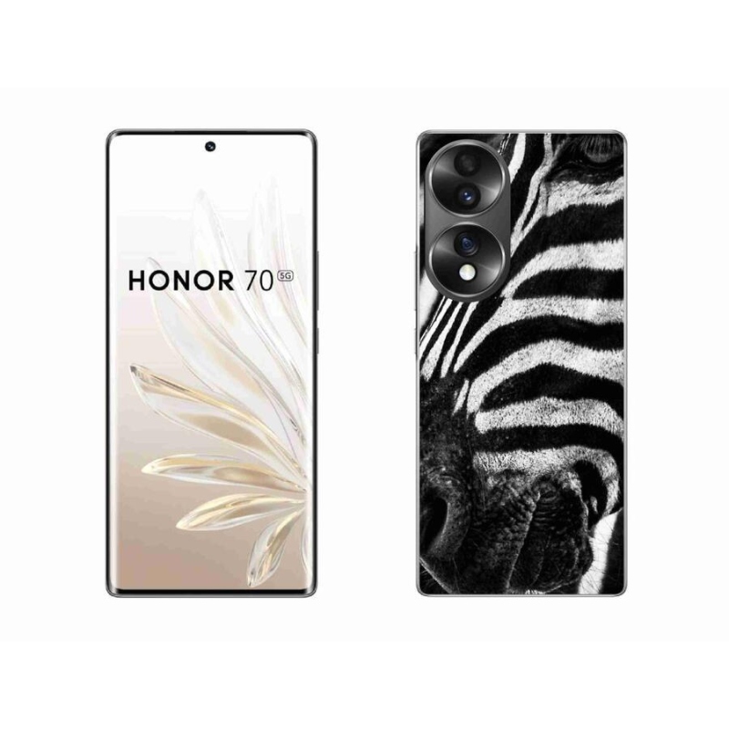 Gelový kryt mmCase na mobil Honor 70 - zebra
