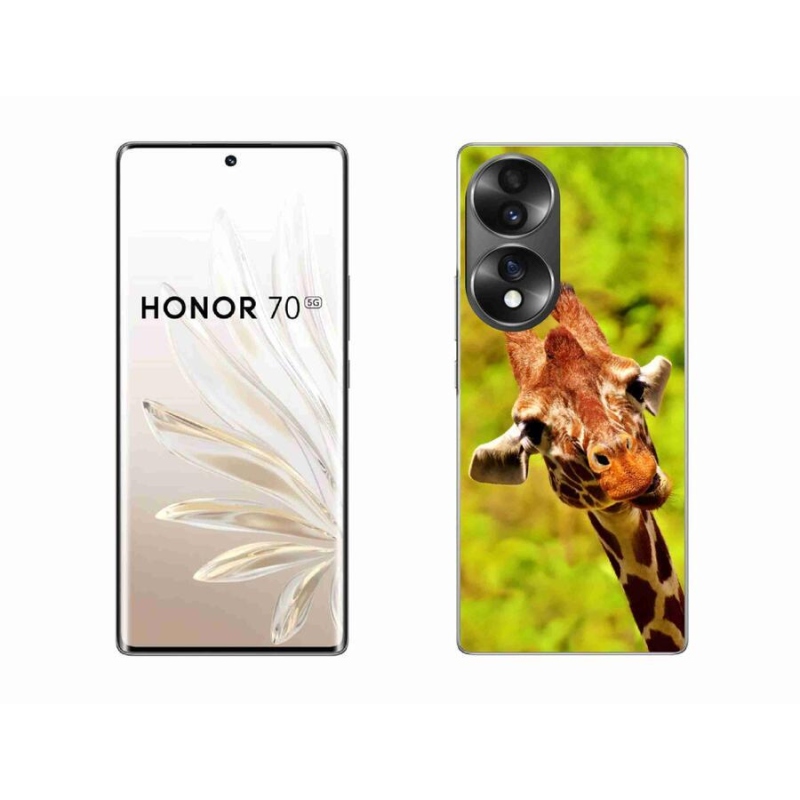 Gelový kryt mmCase na mobil Honor 70 - žirafa