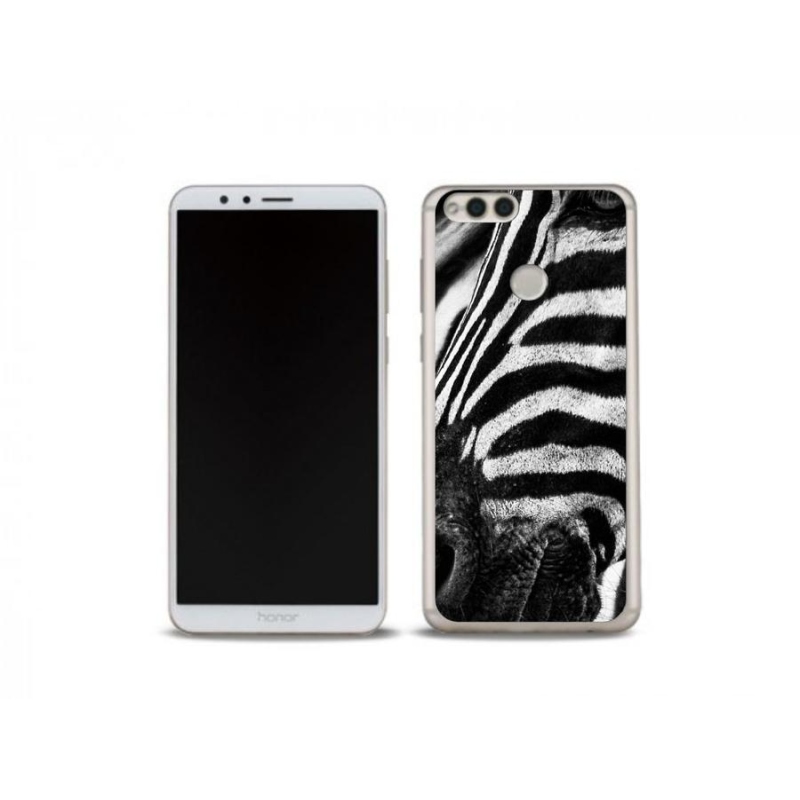 Gelový kryt mmCase na mobil Honor 7X - zebra