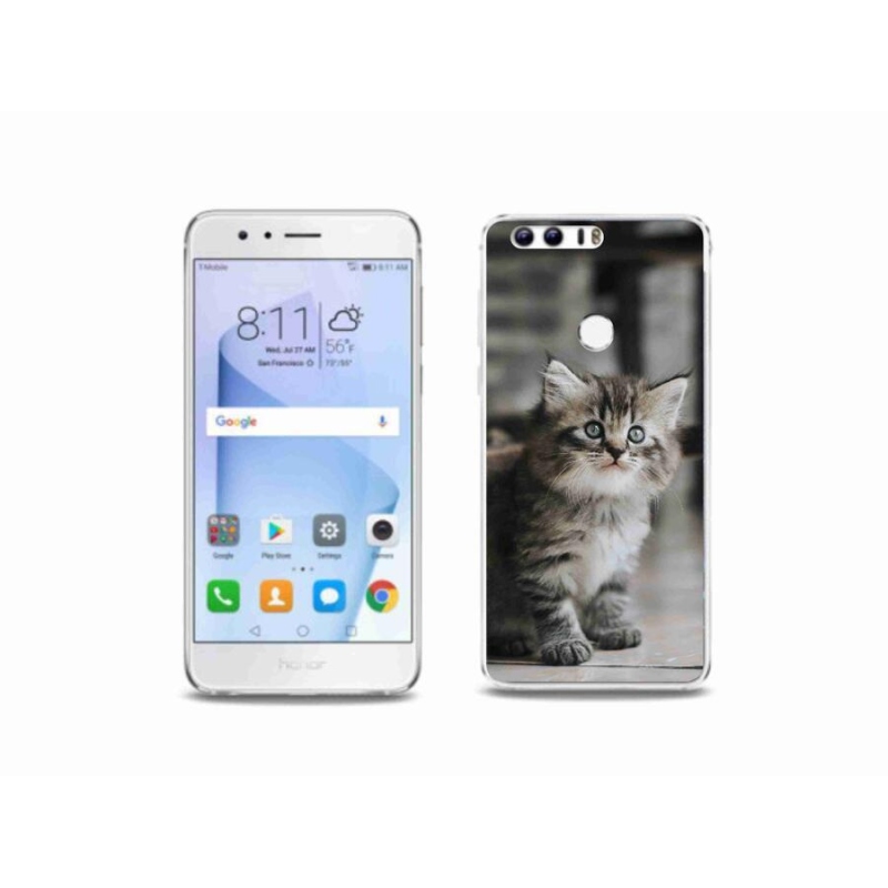 Gelový kryt mmCase na mobil Honor 8 - koťátko