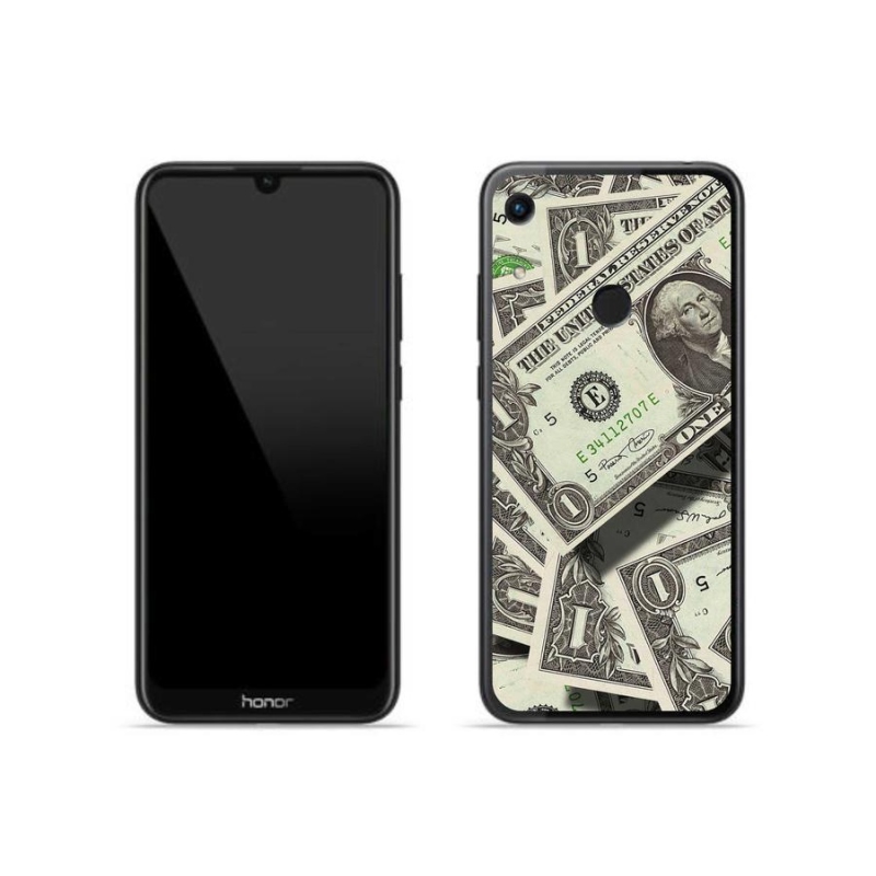 Gelový kryt mmCase na mobil Honor 8A - americký dolar
