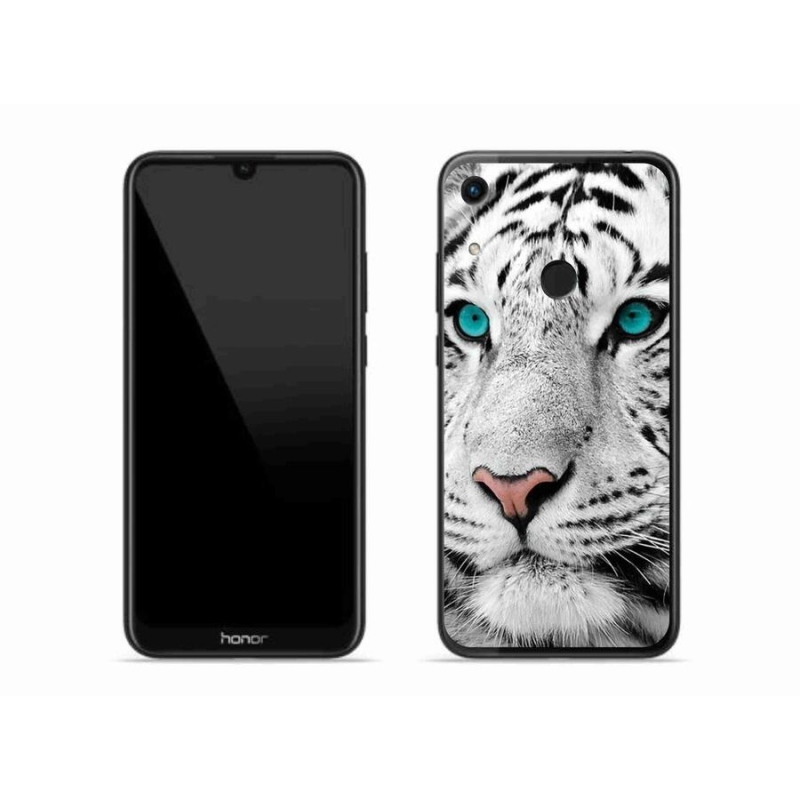 Gelový kryt mmCase na mobil Honor 8A - bílý tygr
