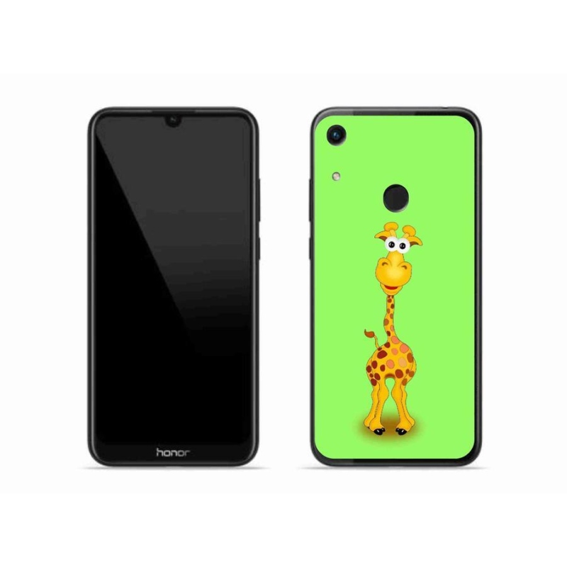 Gelový kryt mmCase na mobil Honor 8A - kreslená žirafa