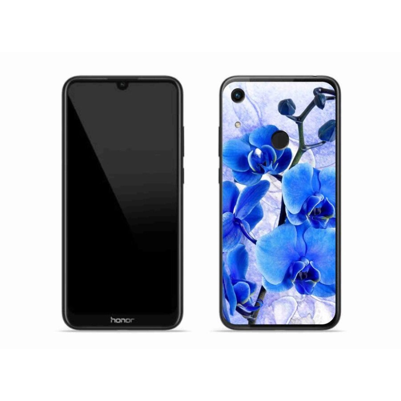 Gelový kryt mmCase na mobil Honor 8A - modré květy