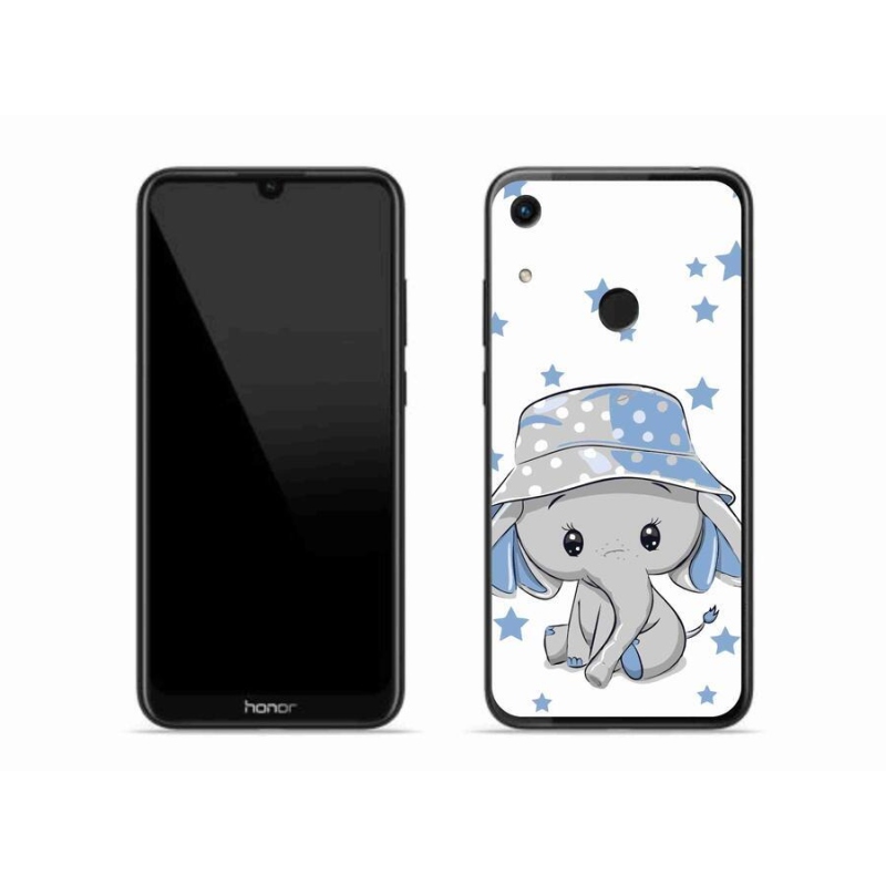 Gelový kryt mmCase na mobil Honor 8A - modrý slon