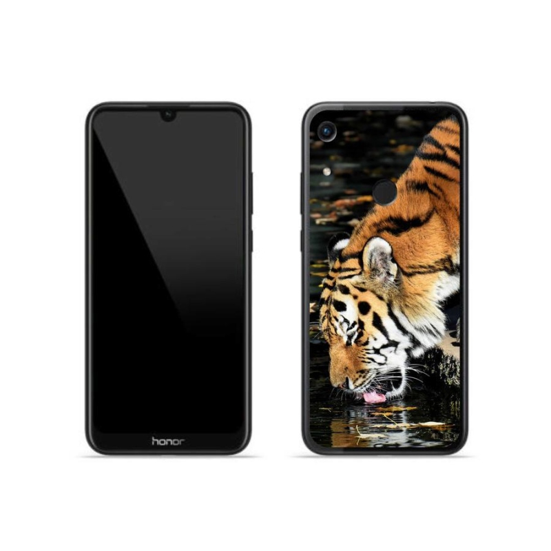 Gelový kryt mmCase na mobil Honor 8A - žíznivý tygr