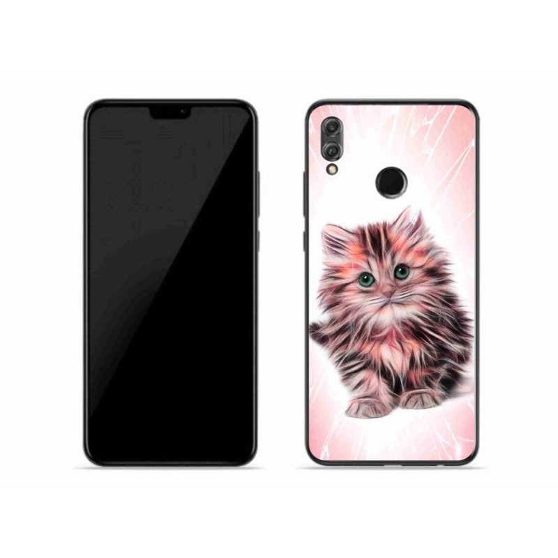 Gelový kryt mmCase na mobil Honor 8X - roztomilé kotě
