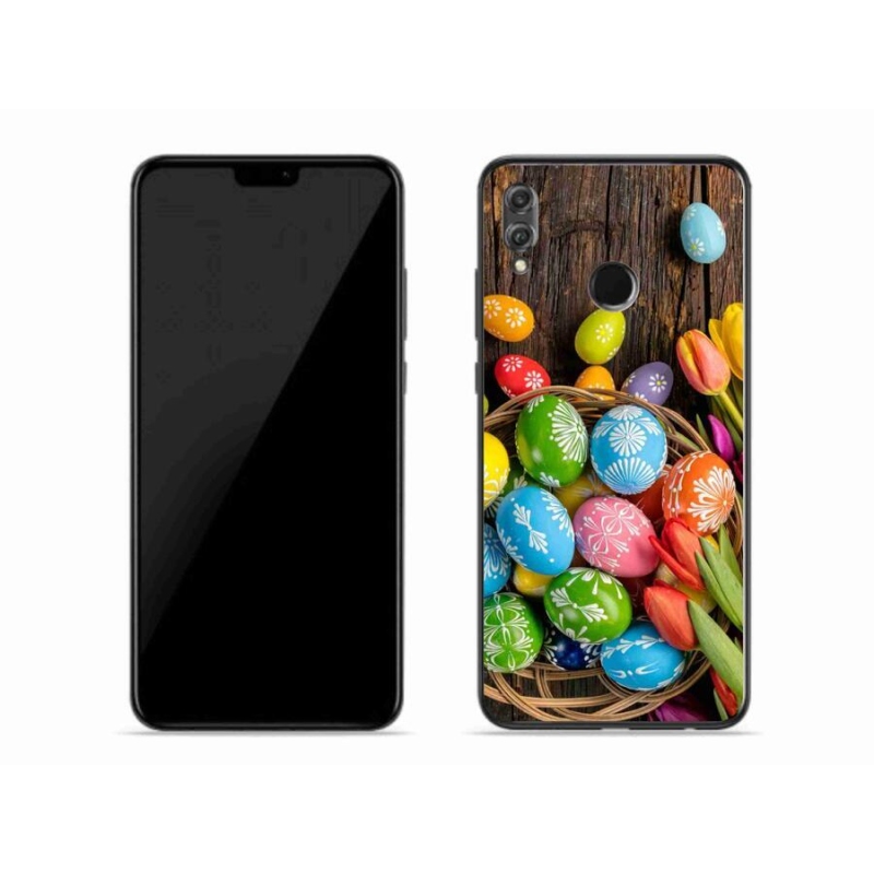 Gelový kryt mmCase na mobil Honor 8X - velikonoční vajíčka