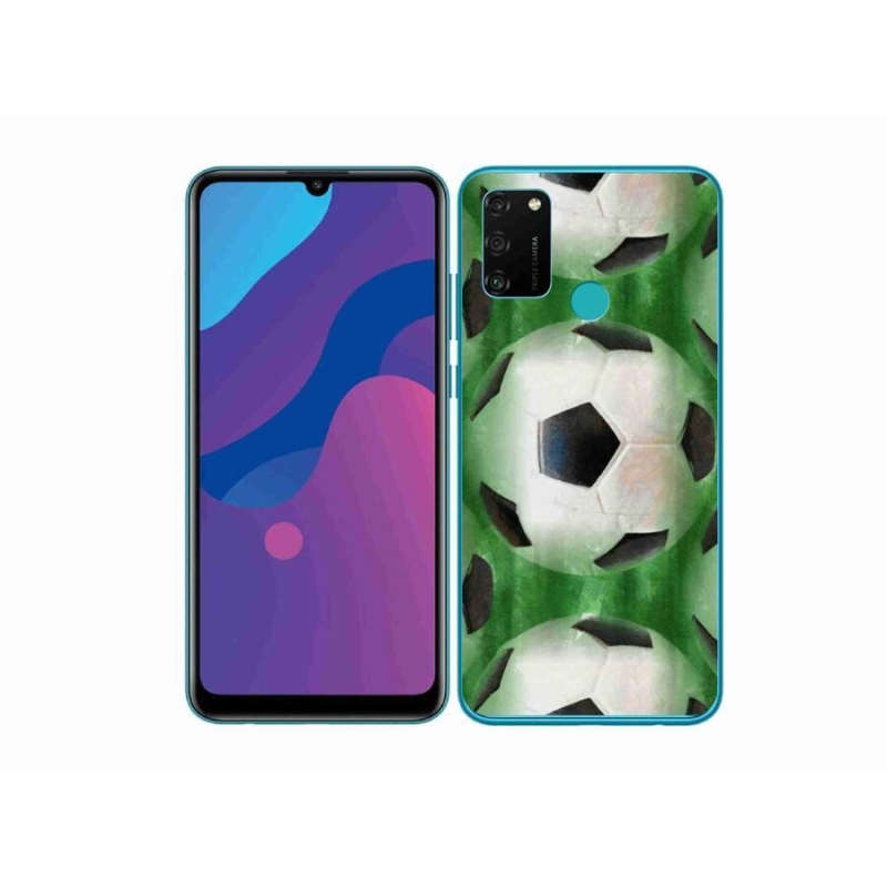 Gelový kryt mmCase na mobil Honor 9A - fotbalový míč
