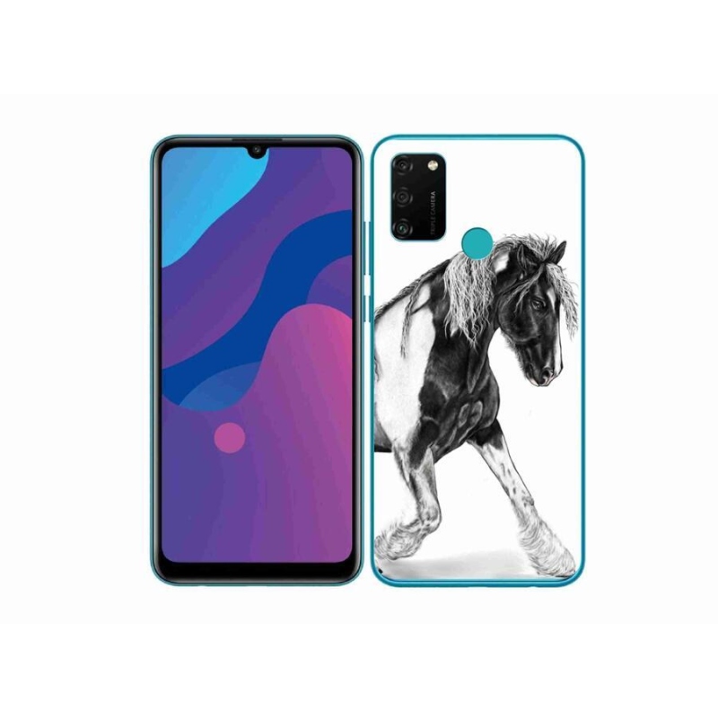Gelový kryt mmCase na mobil Honor 9A - kůň