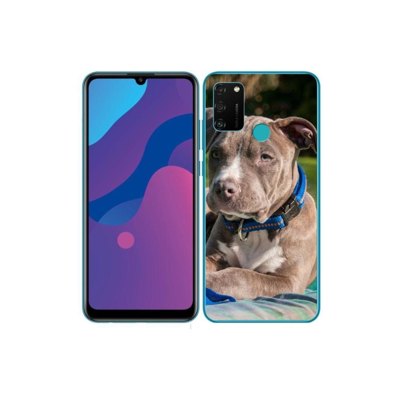 Gelový kryt mmCase na mobil Honor 9A - pitbull
